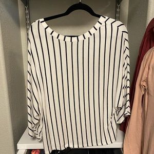 Zara Oversize Stripe Top